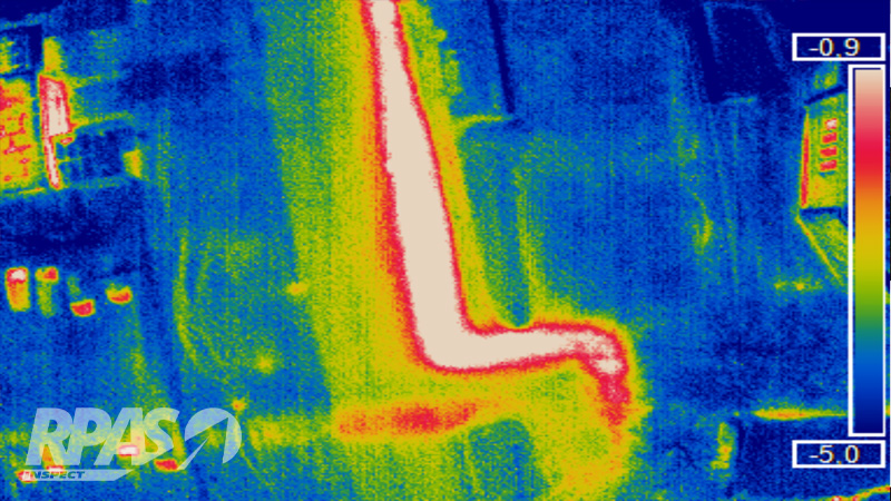 Inspekcja termowizyjna podziemnej sieci ciepłowniczej z drona - RPAS HUB - RPASinspect
